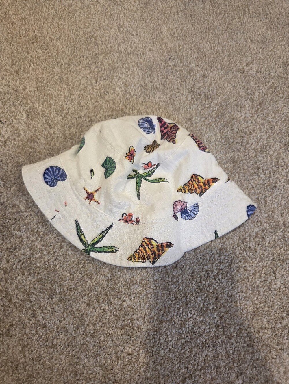 Baby Gap Seashell & Starfish Print Bucket Hat | Beach Essential 0-6